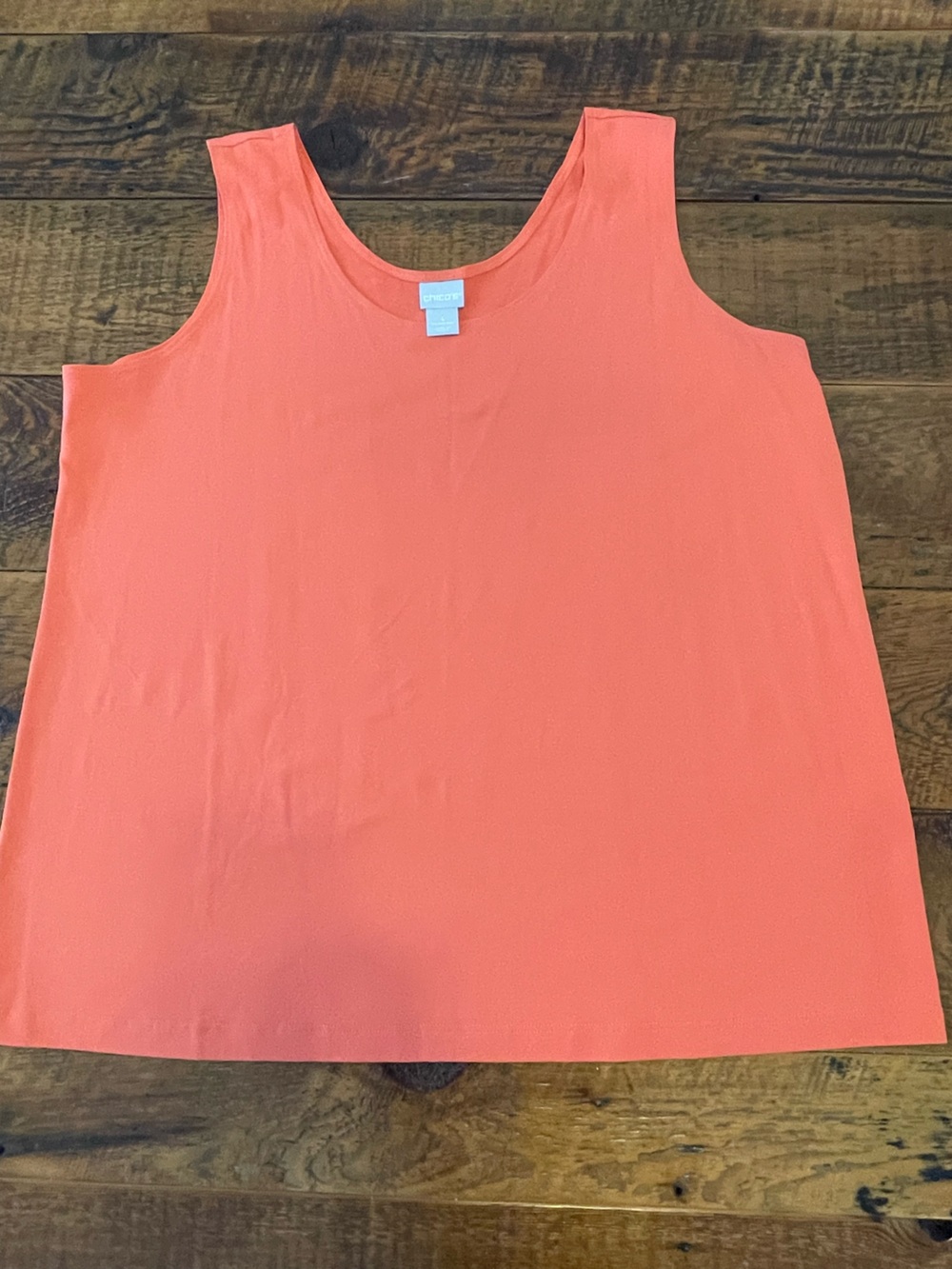 Chico's Coral Sleeveless Tank Top
